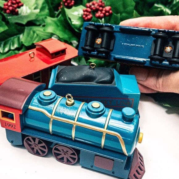 VTG 1992 Hallmark Keepsake Skyline Locomotive Collection Die Cast Train Full Set - Picture 4 of 6